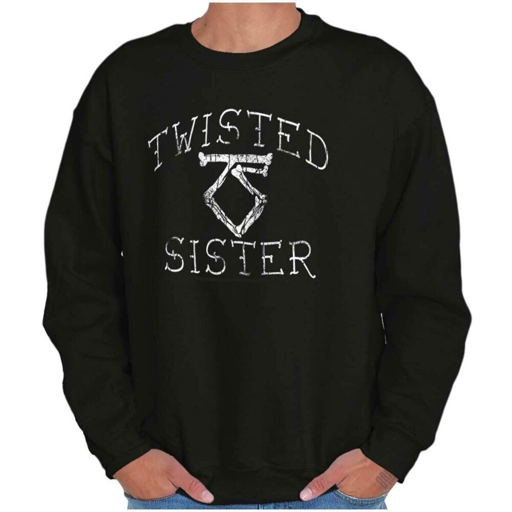 Twisted Sister Concert Tour Sweatshirt Classic Rock Band Crewneck Pullover 05